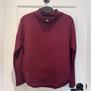 GapFit Women’s Mockneck Ribbed Sweatshirt, Small